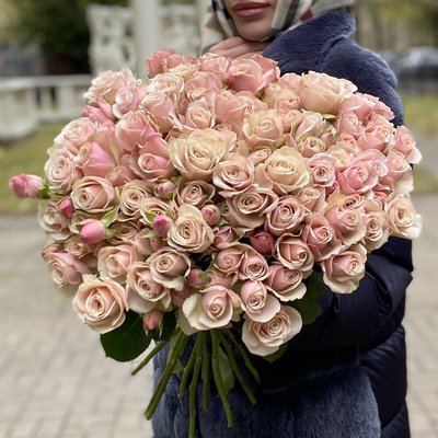 Роза кустовая Дестини 50 см Голландия (пачка 10 веток) 3571 фото
