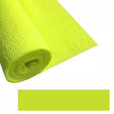 Гофрированная бумага желтая 50см х 250см 04120 фото