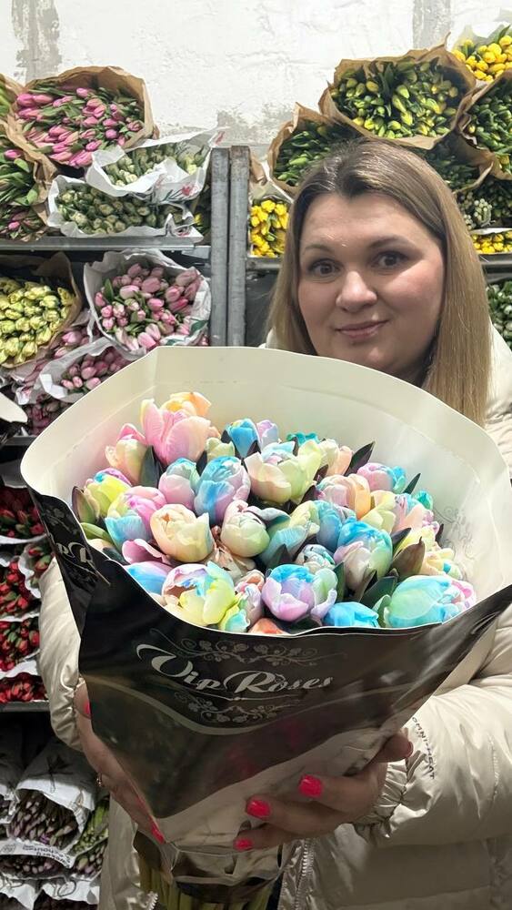 Тюльпаны радужные из Голландии